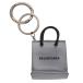 Balenciaga 679171 Logo кожа очарование кольцо для ключей б/у BS99