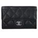  Chanel черная икра s gold matelasse футляр для карточек б/у BS99