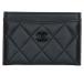  Chanel matelasse Random номер so- черный овчина футляр для карточек б/у BS99