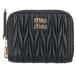  MiuMiu 5MM268ma tera se раунд Zip футляр для карточек б/у BS99
