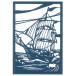  Trust пудинг ting порез .. комплект судно /ship-A5blue-H ручная работа бумага cut BA5-H01