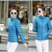 shop manager recommendation down jacket lady's light weight thin plain Short down coat outer autumn winter simple compact 