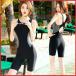  женский .. купальный костюм плавание одежда фитнес купальный костюм body type покрытие безрукавка накладка ввод все в одном половина patsu тренировка для школьный купальник 