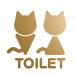  toilet Mark man woman cat cutting sticker color * size selection possible 