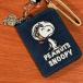  бесплатная доставка Peanuts / Snoopy SaGa la открытый чехол для пропуска SPCQ-668 / Astro no-tsu ламе SaGa la2. складывать футляр для карточек карта карман 3 карман 