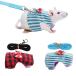 Leejun 2 piece hamster harness lead pet traction . traction rope ... type small animals for pig squirrel needle ... prevention .... walk -stroke less cancellation 