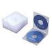  Elecom CD/DVD тонкий пластиковый кейс /2 шт. входит /10 упаковка / прозрачный 
