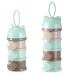 HJ молоко кейс мука молоко небольшое количество . детская смесь емкость для хранения товары для малышей небольшое количество . для небольшое количество . кейс емкость для хранения перевозка ( 4 уровень ( зеленый ) 1 шт. комплект )