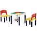  не 2 торговля детский стол стул 3 позиций комплект ширина 44× глубина 44× высота 42cm красочный стул 2 ножек 2WAY стол 100 деталь блок есть 