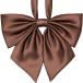 RSR-104-28 chocolate pi comb -~ plain Brown ( lustre ) ribbon 