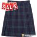[ outlet ]WKR424 часть .... .. дорога ~ темно синий × зеленый большой рисунок проверка s Lee season юбка W66- длина 48[ возвращенние товара не возможно ]