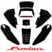  Honda Fusion MF02 верхний обтекатель 9 позиций комплект черный покрашен модель SE VERSION High Mount имеется блестящий чёрный экстерьер корпус HONDA FUSION