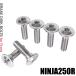  titanium болт Kawasaki NINJA250R специальный тормоз диск болт передний 6 шт. комплект M8×30 P1.25 серебряный легкость custom винт 
