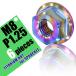 M8 P1.25 titanium гайка звездочка гайка 6 шт. комплект шестигранная гайка фланец гайка жарение цвет 8mm pitch 1.25 Honda NSR250 NS250R RVF400 RVF750