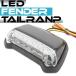  универсальный крыло крепление LED задний фонарь чёрный корпус бесцветные линзы мотоцикл мотоцикл custom детали задние фонари тормоз лампа стоп-сигнал 
