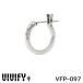  Bb fai молоток глаз (tsuchime) обруч серьги S размер серебряный 925 VIVIFY VFP-097 Hammered Hoop Pierce (S) 1 пункт продажа одна сторона уголок для почтовая доставка 