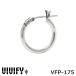  Bb fai обруч серьги M размер серебряный 925 VIVIFY VFP-175 Hoop Pierce (M) 1 пункт продажа одна сторона уголок для почтовая доставка 