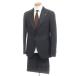 [ used ] Tagliatore TAGLIATORE wool 1. button tuxedo suit black x gray [ size 48] BPD
