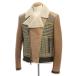 [ б/у ] Etro ETRO мутон двойной кожаный жакет блузон Brown x оттенок бежевого [ размер L][BPD]