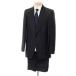 [ used ] bell the best Belvest silk 1B setup formal suit black [ size 44][BPD]