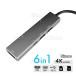ں߸˽ʬsale 6in1 USB type-C typec ޥݡ ޥϥ    ѥ  USBϥ 4K SD microSD ɥå󥰥ơ  HDMI PD