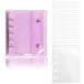  наклейка . прозрачный наклейка жнец - девочка органайзер M5 жнец - Mini 5 дыра блокнот карман размер PVC прозрачный материалы мягкий bo Dan имеется отшелушивание бумага 20 листов имеется ( светит фиолетовый )