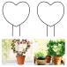  садоводство фигурная скобка *2 32cm*23cm Heart type фигурная скобка . лист для DIY растения поддержка выносливость антикоррозийный легкий в использовании оборудование орнамент для 