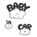 No BoRDER(no- окантовка ) BABY IN CAR стикер оригинал Drive автограф CLOUD FAMILY наклейка модель STC-002AG/S