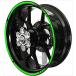 AXXL для мотоцикла 17 -дюймовые колесные диски custom наклейка на обод STD1 ( флуоресценция зеленый )