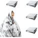 Phyxiul aluminium сиденье aluminium покрывало 4 шт. комплект Survival сиденье срочный покрывало легкий эвакуация уличный альпинизм спальное место в транспортном средстве земля . цунами предотвращение бедствий водонепроницаемый защищающий от холода теплоизоляция 130