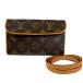  Louis Vuitton небольшая сумочка f Rolland чай n сумка-пояс монограмма парусина M51855 Brown женский LOUIS VUITTON б/у 