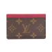  Louis Vuitton porutokarutosa-n тянуть монограмма футляр для карточек монограмма парусина M60703 женский LOUIS VUITTON б/у прекрасный товар 