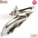 [ предел снижение цены праздник 6-OF][ бесплатная доставка ][ б/у ]*PT900 diamond булавка кольцо для ключей кольцо платина 