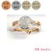  18 ۥ磻ȥ ԥ󥯥  0.22ct 0.10ct  ե 2WAY åȥ  K18 WG PG RM奨꡼