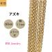 18�� �A�Y�L �`�F�[�� �l�b�N���X 60cm ��1.1mm K18 YG �X���C�h��  RM�W���G���[