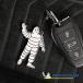 [MICHELIN стандартный товар ] брелок для ключа кольцо для ключей Classic 2D поздравление viva n dam Michelin man ремешок 6×4.7cm
