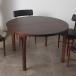  Дания Heltborg Mobler обеденный стол Северная Европа Vintage раунд стол . длина растягивание rose дерево 101817