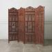 IZ77762F* Asian koroniaru4 ream partition delicate sculpture divider partitioning screen tree carving natural tree natural wood interior equipment ornament living 4 sheets tradition industrial arts 