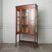 IZ78302N* Britain antique display shelf display joting glass cabinet mahogany ..kyu rio case showcase display case wooden 