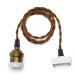 Brown Cord 60cm E26 освещение код подвесной светильник лампа retro простой Cafe изоляция гнездо .. изоляция 46494