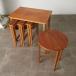  редкость POUL HUNDEVAD Vintage ne -тактный стол щеки Novy Domov 1960's Северная Европа Дания боковой стол кофе стол 90789