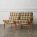  Marni 60 Vintage дуб рама 2 -местный 2 местный . раздельный диван стул arm стул maruni60 2P ткань 98895