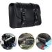  bike sidebag case bike all-purpose toolbox bike touring bag bike side bag tool pouch high class leather waterproof black 