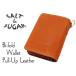 メンズ レザーウォレット 牛革製 二つ折り 財布 サイフ ソルト・アンド・シュガー PI-2860 キャメル 新品