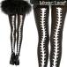 MusicLegs( музыка нога ).. задний si-m принт хлеб ti чулки / трико ML37340 чёрный gaikotsu каркас Halloween костюмированная игра костюм 