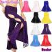  super stretch! side opening hem race flair long pants / boots cut / bell bottom Berry pants Berry Dance Jazz large size lady's dance costume 