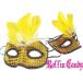  Stone &amp; feather attaching! lame Venetian mask costume mask Dan sa- cosplay fancy dress . hand 