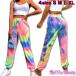  Thai большой брюки грузовик брюки длинные брюки мрамор рисунок Thai большой рисунок общий рисунок брюки . рука брюки hip-hop танцевальный костюм Dan sa-S M L XL женский 