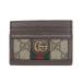  Gucci GUCCI card-case off .tiaGGs pulley mPVC leather beige Brown 523159 beautiful goods new arrival GU0420