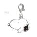  Snoopy коричневый mkore очарование metal очарование брелок для ключа лицо PEANUTS эмблема держатель герой товары Snoopy товары 176189-22